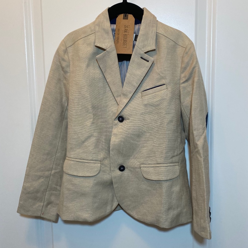 Jean Bourget Linen-Blend Suit Jacket
